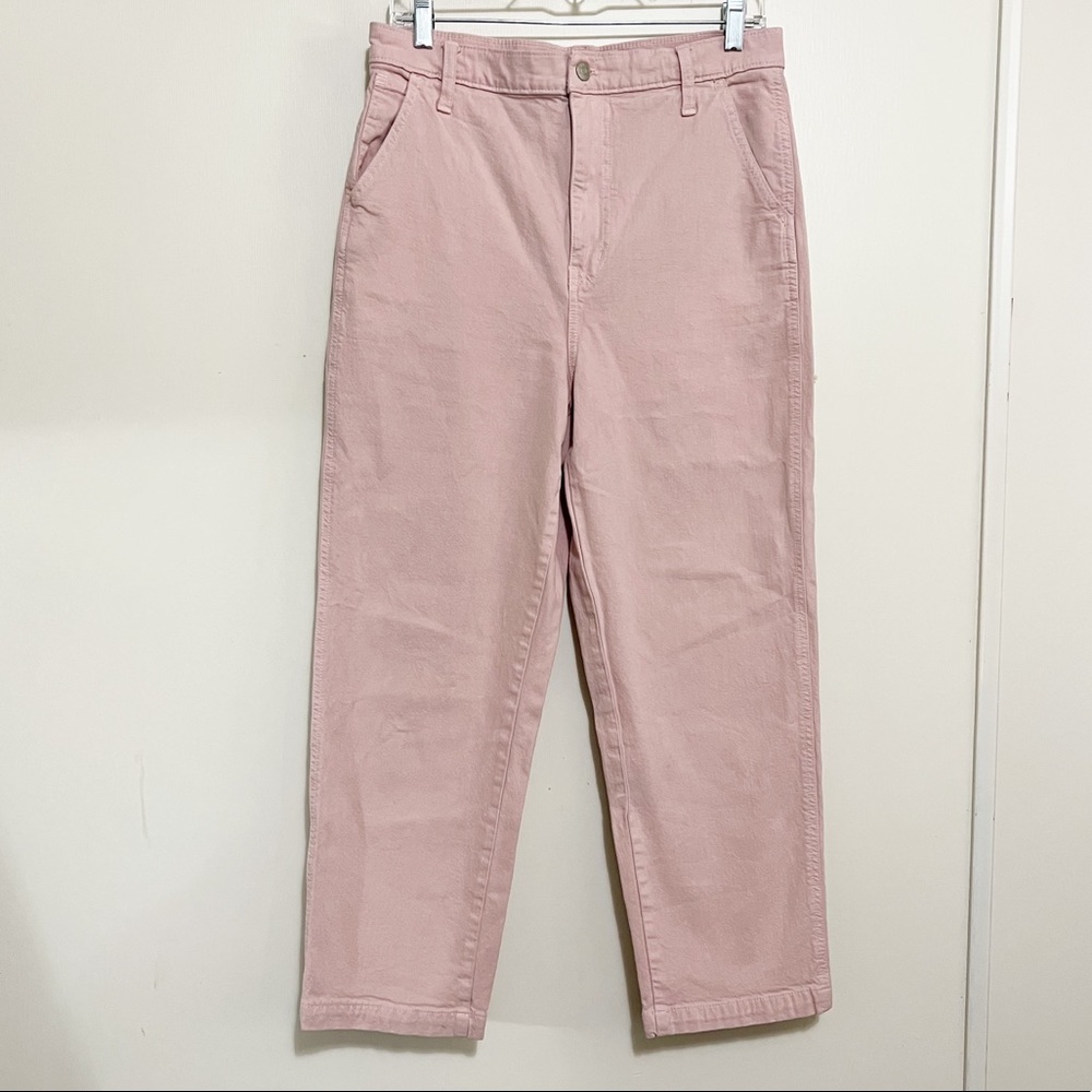Madewell Classic Straight Pants Pink 29”
